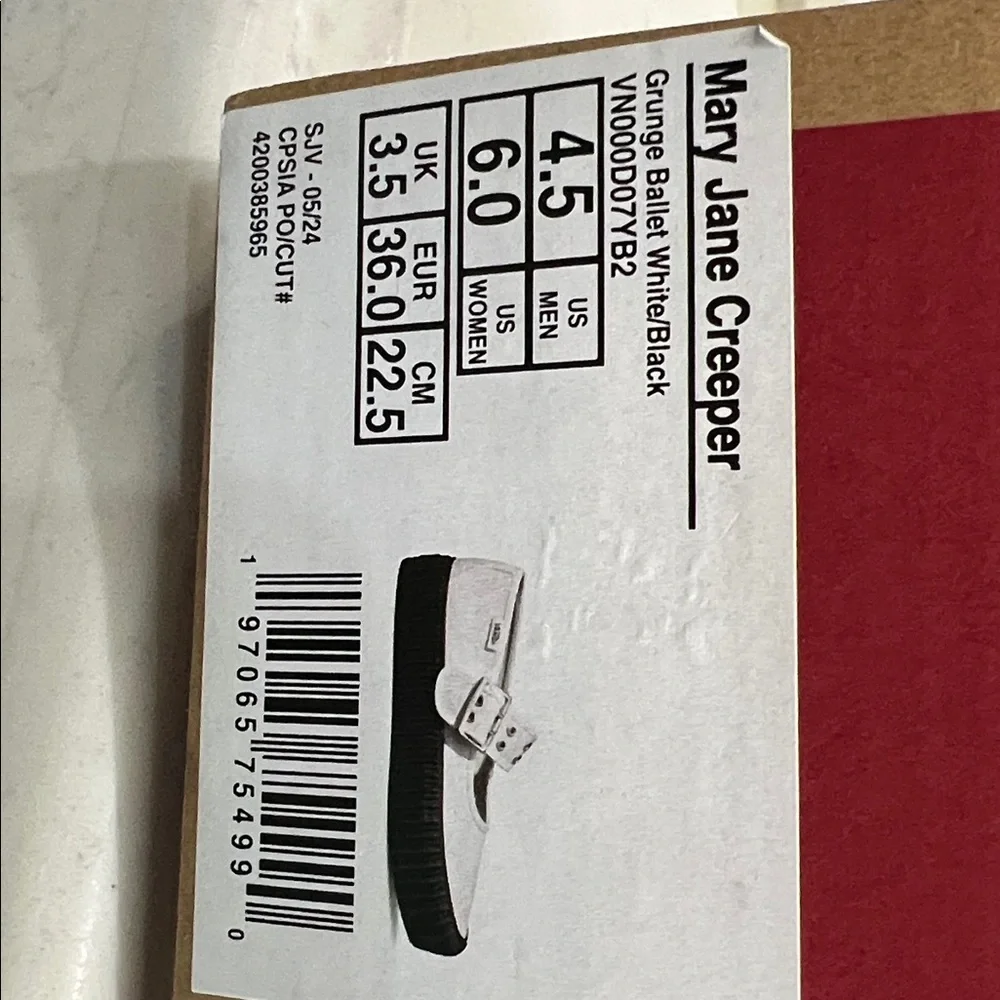 Vans White Dress Shoes with Black Trim - Picture 15 of 15